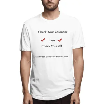 Takviminizi Kontrol Edin Grafik Tee erkek kısa kollu tişört Komik Üstler
