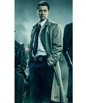 YANGHAOYUSONG Ev Yapımı YUTU & MM erkek giyim Gotham Sezon 5 Ben Mckenzie Ceket Sonbahar Ve Kış İçin Uygun