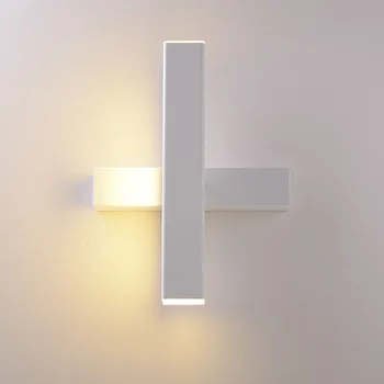 yaratıcı led duvar lambası basit modern moda yatak odası koridor koridor duvar yatak odası başucu lambası ayarlanabilir açı