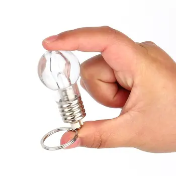 Yaratıcı renkli bisiklet ışık değiştirme LED bisiklet ışığı Mini ampul lamba anahtarlık anahtarlık temizle bisiklet lambası Torch anahtarlık