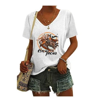 Yaz Yeni kadın Rahat Moda T-shirt Mektup Güneş Ay Baskı Gevşek Yumuşak Yuvarlak Boyun Kısa Kollu Çift Üst T SHİRT SİYAH