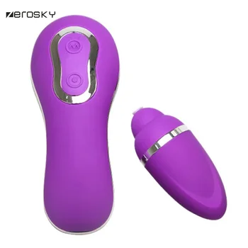 Zerosky Kablolu Uzaktan Kumanda Vibratör Yumurta Mermi Çok Hızlı Klitoral G noktası Masaj Seks Oyuncakları Kadınlar için