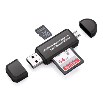 Çok fonksiyonlu mikro USB / SD / TF / USB 4 İn 1 OTG kart okuyucu Adaptörü Android tablet telefon PC Xiaomi Huawei Toptan