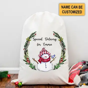 Özel Ad noel hediyesi Noel Baba çantası, büyük boy Noel Baba çuval Noel çantası, Çocuklar için Hediyeler için çanta