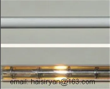 özelleştirilmiş 400 w 350mm uzak Tek tüp Elektrikli halojen IR kuvars cam ısıtıcı ışıkları