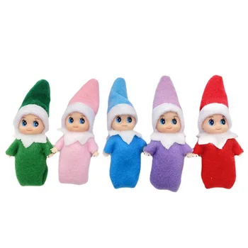 Ücretsiz Kargo 5 ADET / GRUP Noel Bebek Elf Bebekler Bebek Elfler Bebekler Oyuncaklar Mini Elf Noel Dekorasyon Doll Çocuk Oyuncakları Hediyeler Bebekler
